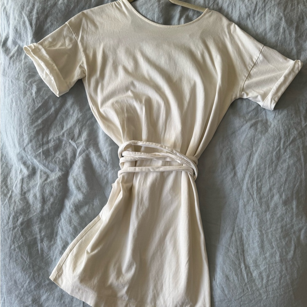 White t-shirt dress